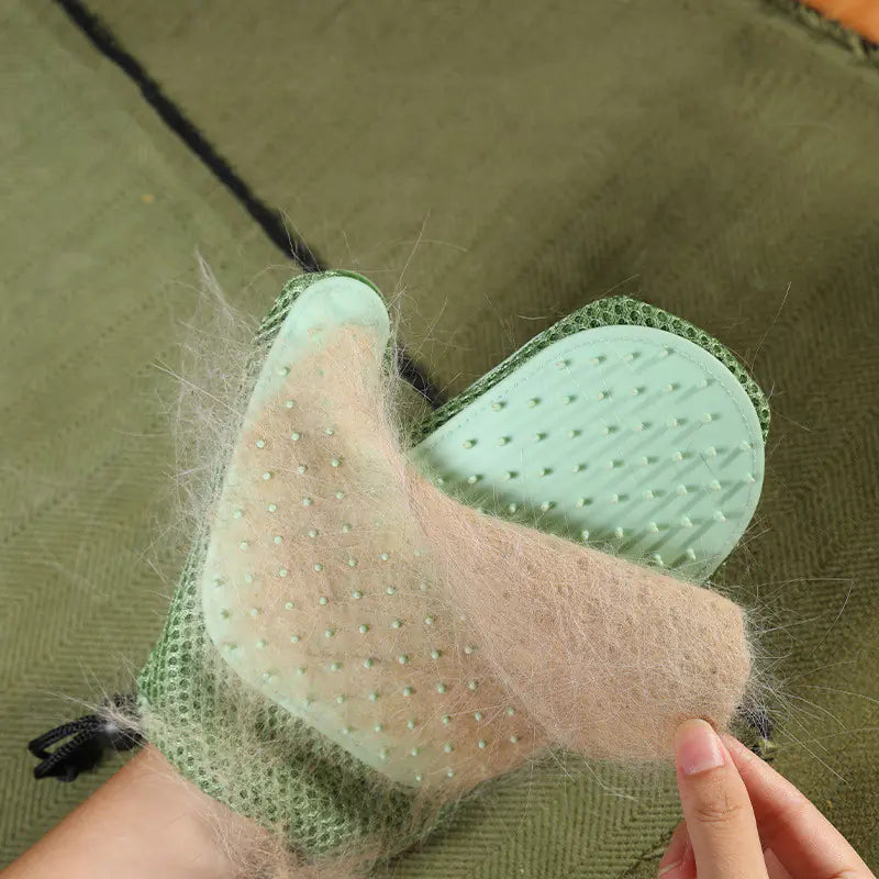 Silicone Massage Gloves and Pet Hair Removal Brushes